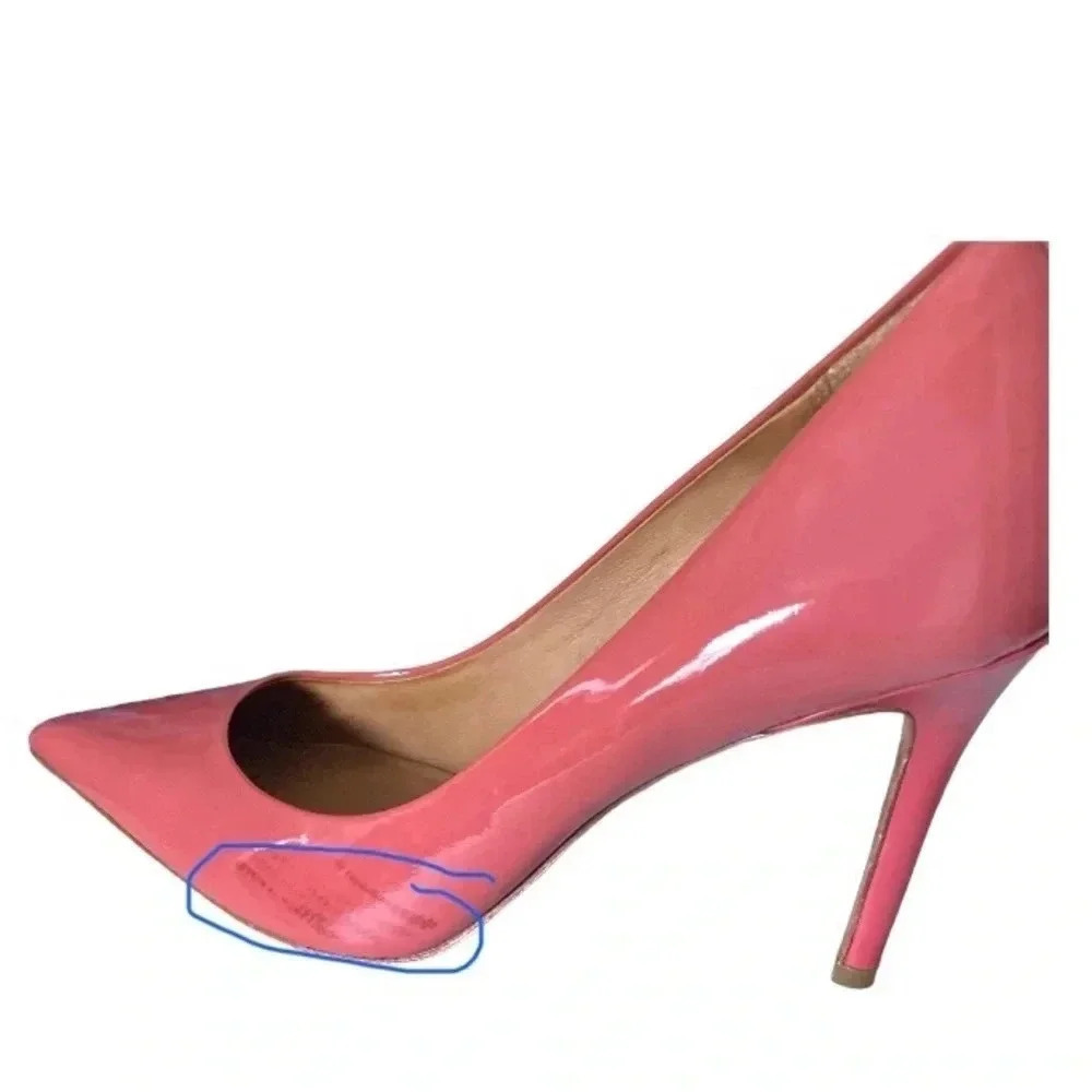 COACH | Women Pink Patent Leather Pointed Toe “Teddie” Classic Heels Size 9B - Picture 10 of 11